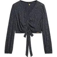 Superdry Vintage Tie Front Langarmbluse