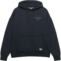 Superdry für Damen. W2012691A Luxe Casual Relaxed Kapuzenpullover marineblau (S), Lässig, Baumwolle