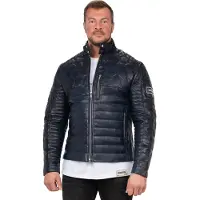 Reichstadt Herren Slim Fit Echtlederjacke Echtleder 22RS31LUX Navy XL