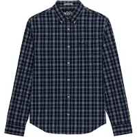 Superdry für Herren. M4011107A Preppy Poplin Hemd marineblau (XXL), Lässig, Baumwolle, Langarm