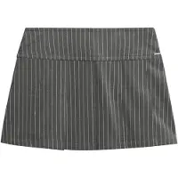 Superdry Pinstripe Pleat Mini Kurzer Rock