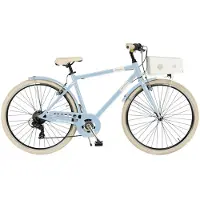 VELOmarche Via Veneto City Bike Milano Man 28” 6V Hellblau Pariolino Größe 54