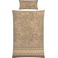 Erwin Müller Mako-Satin Bettwäsche in beige | Gr.: 200x220 cm (80x80)