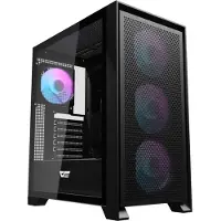 Darkflash Gehäuse ohne Netzteil – DRX70 MESH – Midi-Tower – ATX-Formfaktor – Schwarz