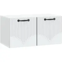 vidaXL Wandmontierter TV-Schrank Weiß 59,5 x 31 x 30 cm Holzwerkstoff