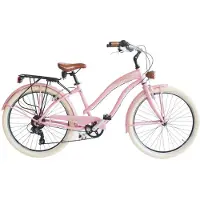 Via Veneto Bici Cruiser „Sun on the Beach Lady“ 26” 6V, rosa