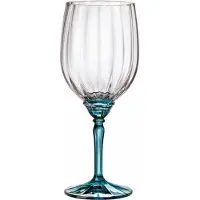 Bormioli Rocco Rocco 41634, Rotweinglas, Standard-Glas, Glas, Blau, Transparent, 540 ml