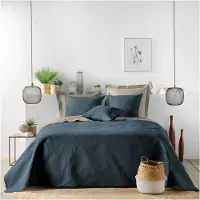 Douceur D`Interieur Douceur d’Intérieur Deko-Kissenbezug in blau | Gr.: onesize