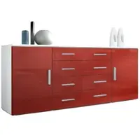 Vladon SIDEBOARD Verona Bordeaux Hochglanz