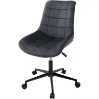 ML-Design | Bürostuhl Darios Samt Grijs Fluweel 53x97x60 cm | NADUVI