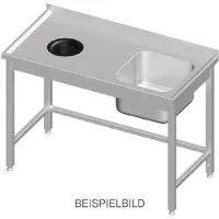 Stalgast Spültisch ohne GB - Abfallloch - 1700x700 - Becken links - AK