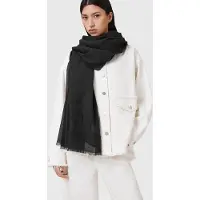 AllSaints Underground Pareo Black Größe: OS | Schals Outlet | Damen | Schwarz