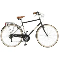 Via Veneto Bici City Fahrrad Malagueta Man 28 Zoll, 6-Gang, Schwarz, Größe 52