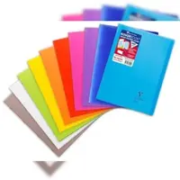 Clairefontaine 40x Koverbook, Heft A4, 48 Blatt 90g, französische Lineatur Seyès, Einband aus transparentem Polypropylen - Sortiert 971401C