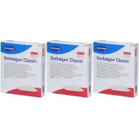 Sorbalgon Classic 5x5 cm Calciumalginat-Kompresse x3 3x10 St Verband