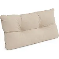 Beautissu Lounge Kissen Outdoor Rückenkissen Flair LK, 60x40x12cm, Beige