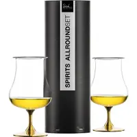 Eisch 2 Univ.Spirituosengläser 500/213gold+Aromadeck.GR GENTLEMAN 86551214/ 180444