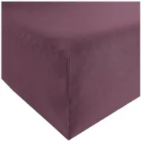 Erwin Müller Interlock-Jersey Spannbettlaken Memmingen in aubergine | Gr.: 140x200 cm - 160x200 cm