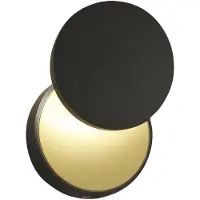 FABAS LUCE Ara LED-Wandleuchte, 8W, 3000K, 715lm, Schwarz, Metall und Methacrylat, Lichtregulierung per Knopfdruck, modernes und minimalistisches Design