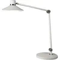 FABAS LUCE Panarea 10W LED-Tischleuchte aus weißem Metall, modernes Design mit einstellbarer Farbtemperatur, per Berührung dimmbar, ideal für den Innenbereich
