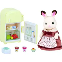 Sylvanian Families Schokoladenhasen Mutter mit Kühlschrank