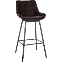 CLP Barhocker Weston Schwenkbar braun/Kunstleder