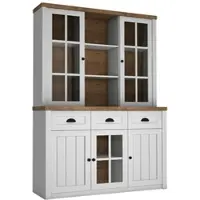 Petits-meubles GESCHIRRSCHRANK Léandre Weiß und Holz