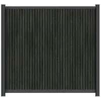 Konsta Zaun Hauptelement Verto WPC co-extrudiert Rhombus ohne Pfosten 186,5 x 180 cm schwarz
