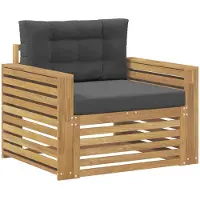 Syfax Outdoor-Sofa aus Polyester in Weiß und Anthrazit