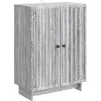 vidaXL Sideboard Sonoma-Grau 66 x 34,5 x 90 cm Holzwerkstoff