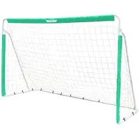 MUWO Einheitsgröße MW-376|Fußballtor aus Stahl 240 x 150 cm grün/weiß