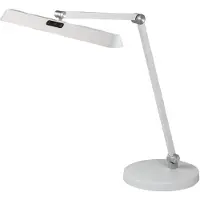 FABAS LUCE Beba 12W LED-Tischleuchte, Weiß, CCT-Technologie, 3000K-4000K-6000K, Gehäuse aus Aluminium und Methacrylat, Touch-Dimmung - Beba