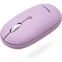Macally – dobíjecí myš Bluetooth (fialová)
