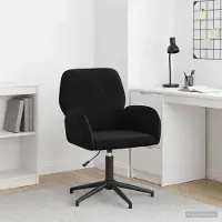 vidaXL Möbel Drehstuhl 54 x 55 x 90 cm Schwarz Samt - Bürostühle CC1149