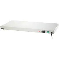 Bartscher WP450 Warmhalteplatte, Edelstahlwärmeplatte mit Überhitzungsschutz, Maße: 450 x 900 x 64 mm