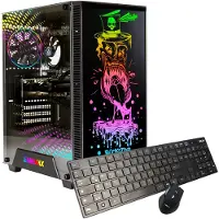 Hyrican GAMEMAX PC "Rockstar 8140 AMD Ryzen 7 5700G 16GB 1TB SSD", bunt (schwarz), Windows 11 Home,64bit, Radeon Graphics, 16 GB RAM 1.000 GB SSD, Desktop-PCs, Windows 11, PC