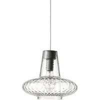 Zafferano Giulietta suspension ø.320x3150mm. 1xe27 70w hs-ip20-ver.grey, transparent vtr.