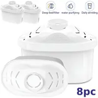 StarTech.com Wasserfilterkartuschen - Küchen Trinkwasserfilter - 8 Stück Aktivkohle - Gegen Kalk - Für Leitungswasser - 10×7,5×5,7 cm - Weiß