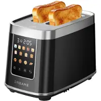 Dreame Smart Toaster 2 Scheiben,5,3-Zoll-IMD-Touchscreen,Motorisiertes Auto-Lift-Design,8 Brotprogramme&6 Bräunungsstufen,3 praktische Funktionen