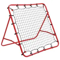 StarTech.com Verstellbares Fußball Rebound Netz - Trainingsnetz - 100x100 cm - Winkel einstellbar - Schuss- und Passtraining - Rot