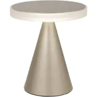 FABAS LUCE Neutra LED-Tischleuchte, 12 W, 1260 lm, 3000 K, Metall- und Methacrylatgehäuse, mattgoldene Farbe, Schutzart IP20 - Designer-Innenbeleuchtung