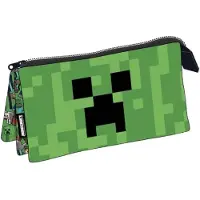Manenti Face Minecraft 1 Dreifach-federmäppchen One Size