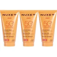 Nuxe Sun Sonnenmilch Gesicht & Körper LSF 50 x3 3x150 ml Creme