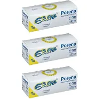ERENA Porena elast.Mullbinde 4 cm weiß o.Cello x3 3x10 St Binden
