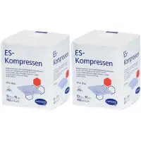 Bios Medical Services Es-Kompressen unsteril 10x10 cm 8fach 2x 2x100 St Kompressen
