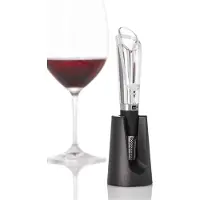 AdHoc Weinausgießer und Verschluss Aerovin RVS Schwarz