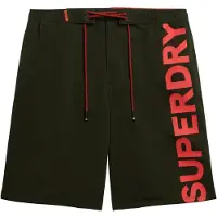 Superdry für Herren. M3010238A Klassischer grüner Badeanzug (XL), Strandbekleidung, Recyceltes Polyester, Nachhaltig