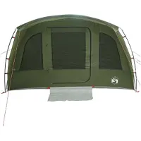 vidaXL Tunnelzelt 427 x 315 x 178 cm Olivgrün Polyester und Stahl