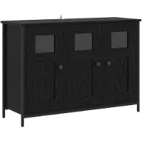 vidaXL Sideboard Schwarze Eiche 100 x 35 x 70 cm Holzwerkstoff