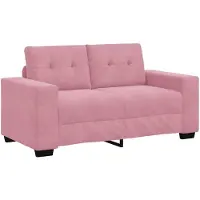 vidaXL Zweisitzer-Sofa Rosa 160 cm Samt